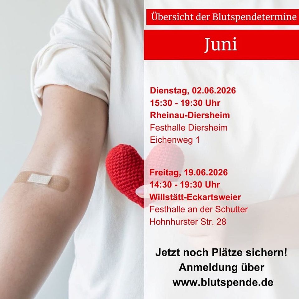 Blutspende Termine Juni 